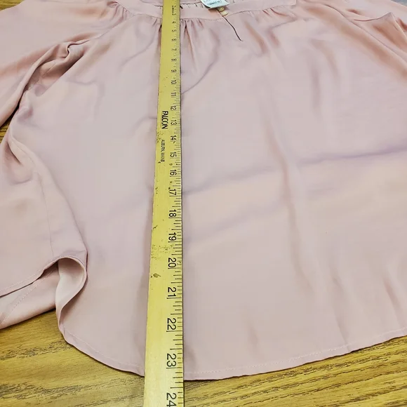 LOFT Blush Pink Long Sleeve Blouse - Picture 6 of 8